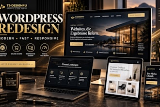 modify and redesign wordpress websites and online shops