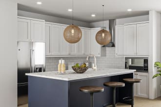 create a 3d rendering for your kitchen design