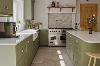 create a 3d rendering for your kitchen design