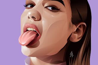 draw design vector portrait