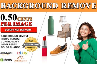 remove 100 images background with white or transparent