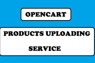 upload products in opencart
