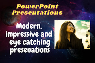 make impressive eye catching power point presentations for you