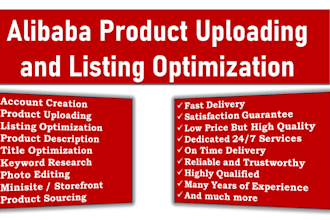 do product listing on alibaba