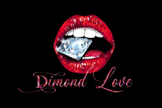 desig beauty nails,lip gloss,cosmetics and boutique logo