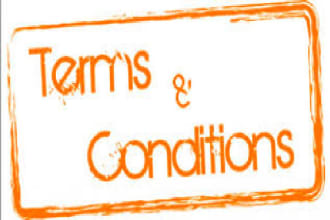 write legal notice,website terms and conditions UK privacy policy gdpr,contracts