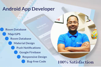 be your flutter dev for android ios application or team