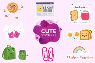 design unique and adorable custom stickers and badges