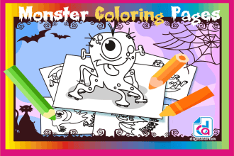 send you a monster coloring book with a resale license