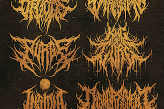 design a brutal death metal logo