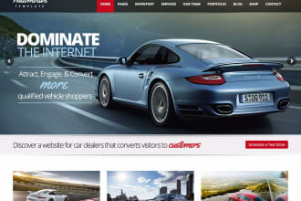 create an  automotive car dealership website in word press