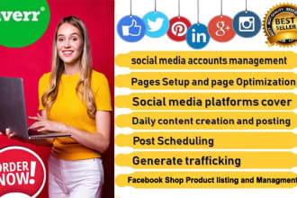 be your social media manager facebook and instagram shop manager