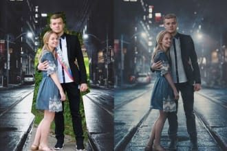 create fantasy ,neon photoshop editing and retouching
