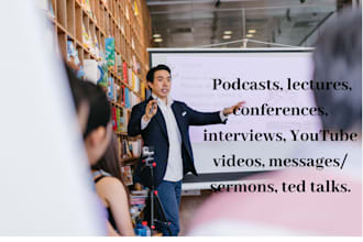 do audio and video transcription
