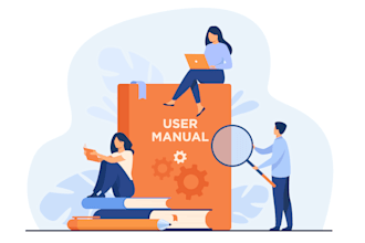 help you in creating your user manual or instruction manual