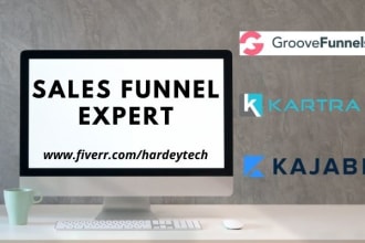 set up coverting sales funnel on groove funnel, gohighlevel