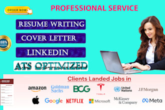 write, edit, upgrade your resume, CV, cover letter, linkedin