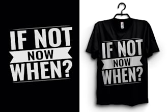 make the custom and trendy t shirt design