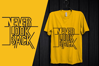 create custom typographic  t shirt design