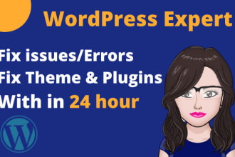 fix wordpress issues, errors, and bug fixing professionally
