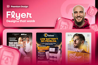 design premium quality flyer for you