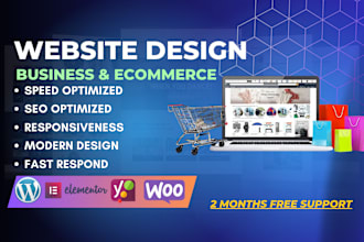 design or redesign modern and responsive business website