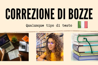 proofread any kind of italian text, book or ebook