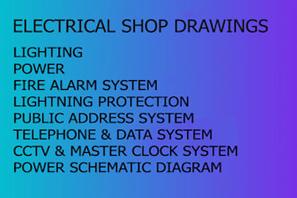 draw autocad 2d  electrical drawings