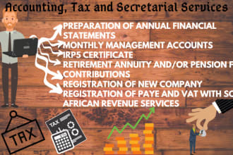 do managerial accounting, bookkeeping and tax