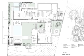 draw architectural floor plan, elevations and sections