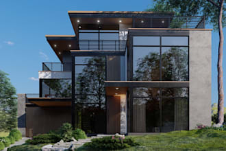 create stunning 3d house exterior designs and renderings