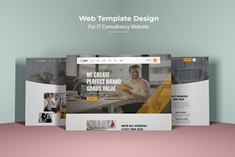design web and mobile UI template using PSD or xd
