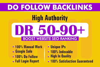 create quality SEO backlinks service package link building