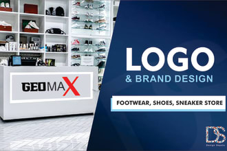 design logo or brand for your footwear, shoes, sneaker store