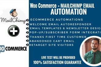 set up mailchimp woocommerce  integration, email automation, newsletter,  popup