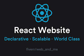 build you a reactjs website