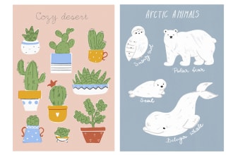 design custom sticker pack for messengers or for printing