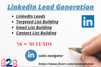 do email,linkedin and b2b lead generation
