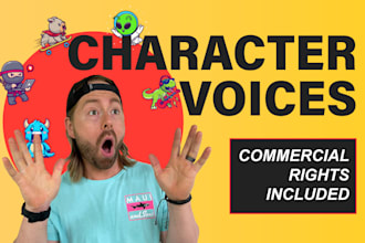 record a cartoon character voice over you will love