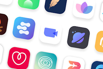 design outstanding modern app icon and website logo design