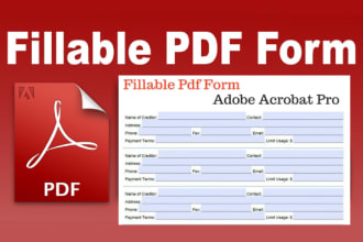 do fillable pdf form creation