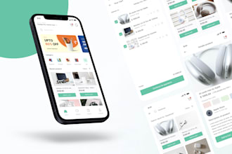 create minimalist and modern design UI UX mobile apps