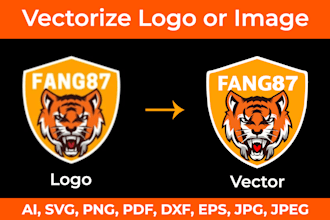 do vector tracing, vectorize image, logo, svg, vector file