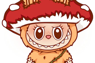 illustrate sticker or decal