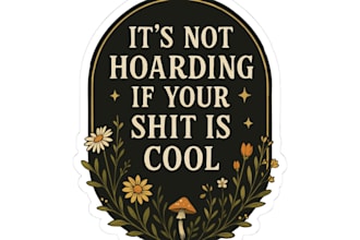 illustrate sticker or decal
