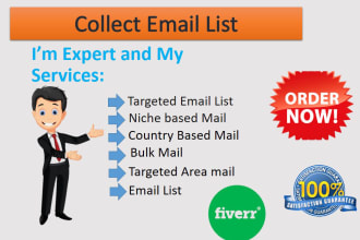 collect niche targeted email list, bulk email collection, and lead generation