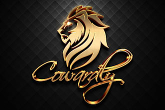 design a professional 3d metallic gold logo in 24 hours