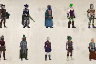 create custom middle earth, medieval, fantasy characters