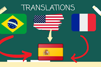 translate from english, french or portuguese into spanish
