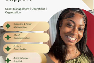 be your executive assistant for client management and operations